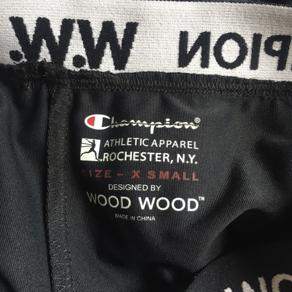 Women's Black Champion X Wood Wood Slim-Fit Short - Picture 4 of 4